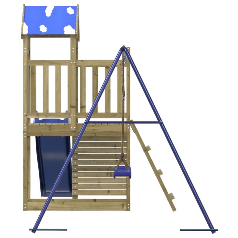 Jucarii, Copii si Bebe - Jucarii si jocuri - Jucarii de exterior - Spatii de joaca si accesorii - Set de joaca pentru exterior, lemn de pin impregnat - Infinity.ro