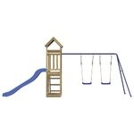 Jucarii, Copii si Bebe - Jucarii si jocuri - Jucarii de exterior - Spatii de joaca si accesorii - Set de joaca pentru exterior, lemn de pin impregnat - Infinity.ro