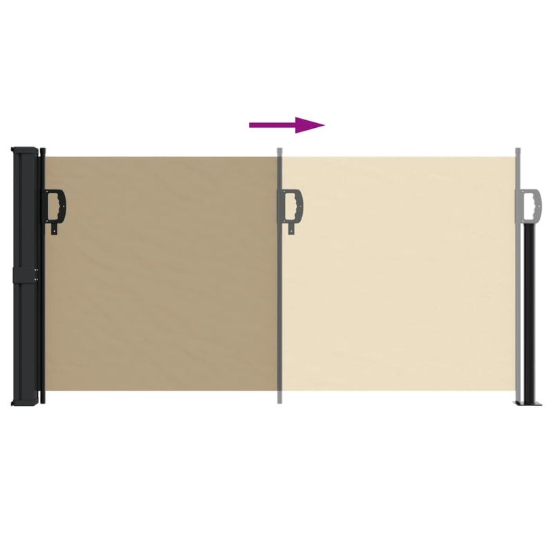 Casa si Gradina - Gradina si terasa - Umbrele si pavilioane - Umbrele - Copertina laterala retractabila, bej, 100x500 cm - Infinity.ro