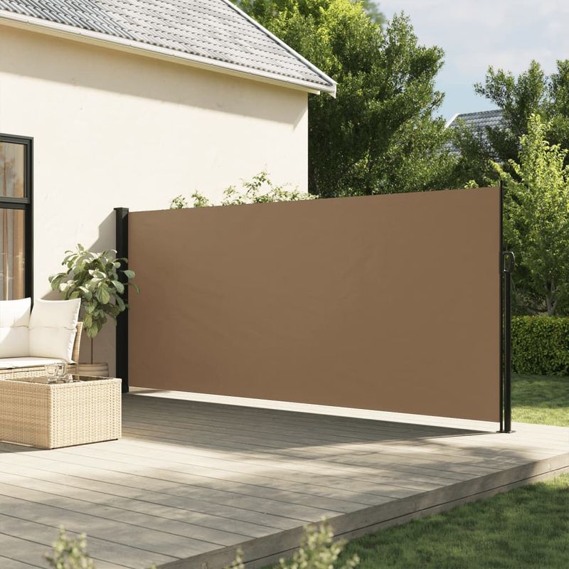 Casa si Gradina - Gradina si terasa - Umbrele si pavilioane - Umbrele - Copertina laterala retractabila, gri taupe, 180x500 cm - Infinity.ro