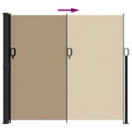 Casa si Gradina - Gradina si terasa - Umbrele si pavilioane - Umbrele - Copertina laterala retractabila, gri taupe, 180x500 cm - Infinity.ro