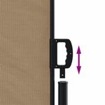 Casa si Gradina - Gradina si terasa - Umbrele si pavilioane - Umbrele - Copertina laterala retractabila, gri taupe, 180x500 cm - Infinity.ro
