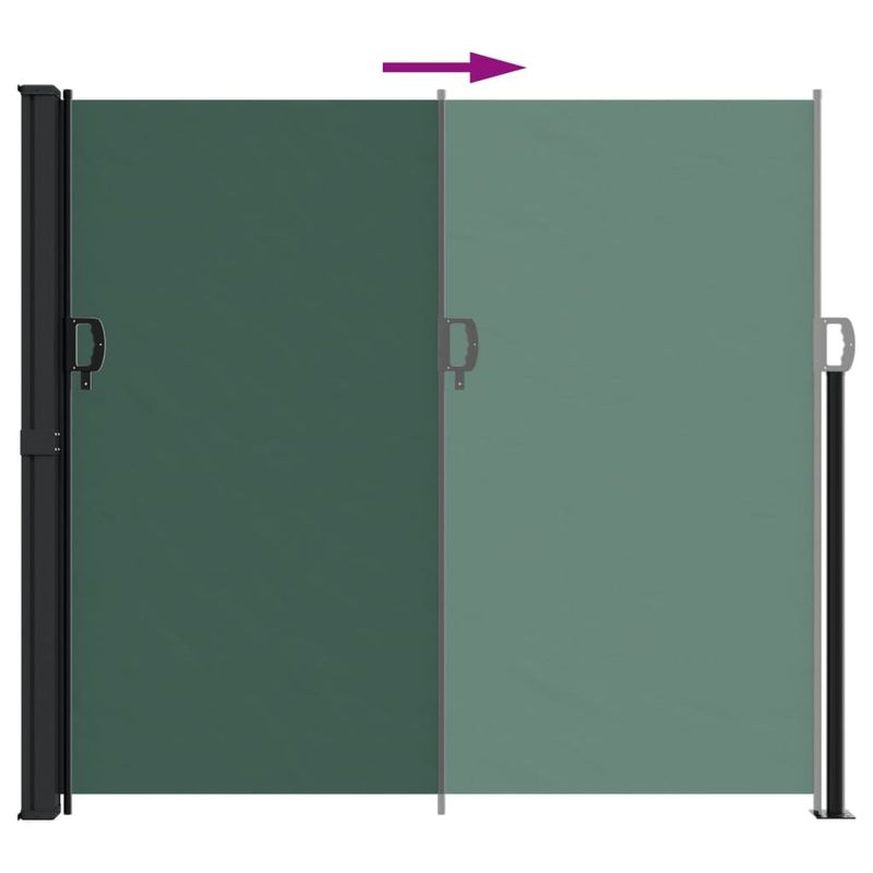 Casa si Gradina - Gradina si terasa - Umbrele si pavilioane - Umbrele - Copertina laterala retractabila, verde inchis, 180x300 cm - Infinity.ro