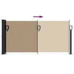 Casa si Gradina - Gradina si terasa - Umbrele si pavilioane - Umbrele - Copertina laterala retractabila, gri taupe, 100x300 cm - Infinity.ro