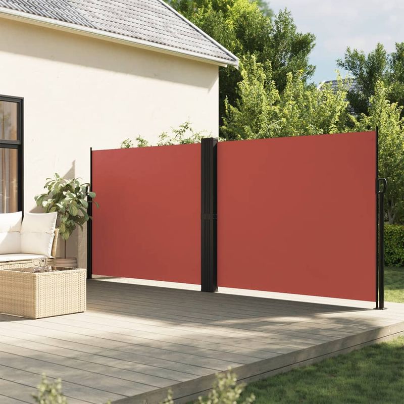 Casa si Gradina - Gradina si terasa - Umbrele si pavilioane - Umbrele - Copertina laterala retractabila, caramiziu, 160x1200 cm - Infinity.ro