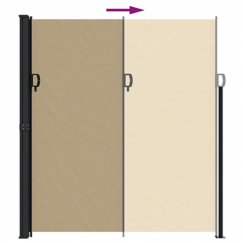 Casa si Gradina - Gradina si terasa - Umbrele si pavilioane - Umbrele - Copertina laterala retractabila, bej, 220x600 cm - Infinity.ro