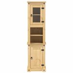 Casa si Gradina - Mobilier - Mobilier baie - Comode baie - Dulap de baie „Corona”, 50x40x185 cm, lemn masiv de pin - Infinity.ro