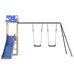Jucarii, Copii si Bebe - Jucarii si jocuri - Jucarii de exterior - Spatii de joaca si accesorii - Set de joaca pentru exterior, lemn masiv de pin - Infinity.ro