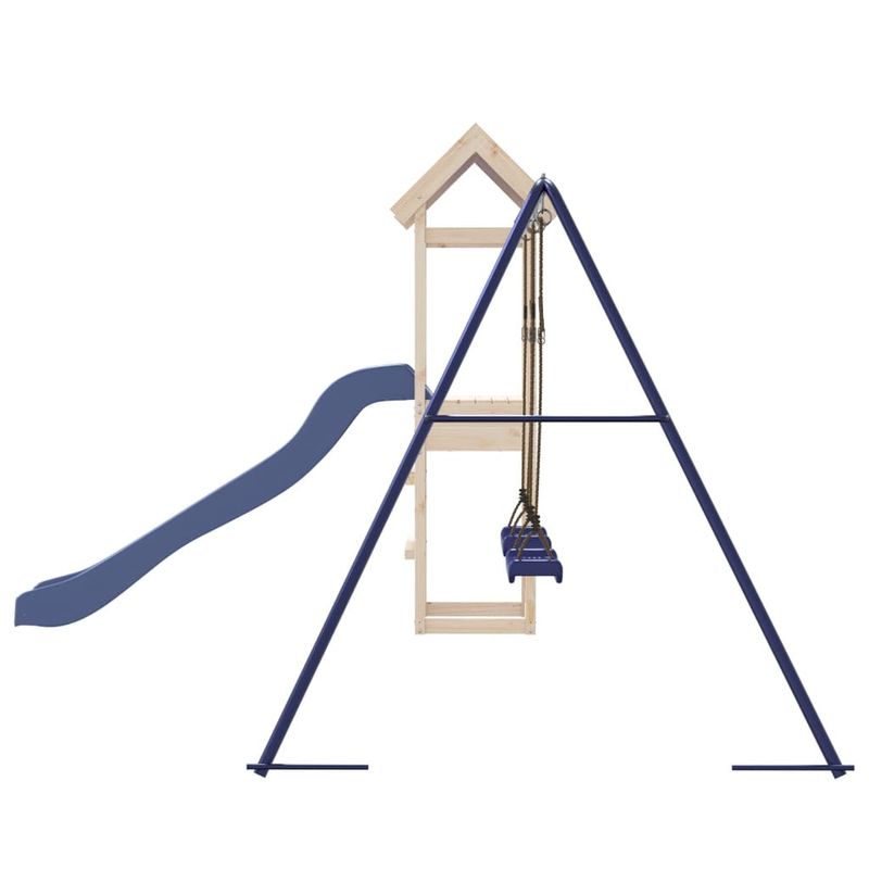 Jucarii, Copii si Bebe - Jucarii si jocuri - Jucarii de exterior - Spatii de joaca si accesorii - Set de joaca pentru exterior, lemn masiv de pin - Infinity.ro