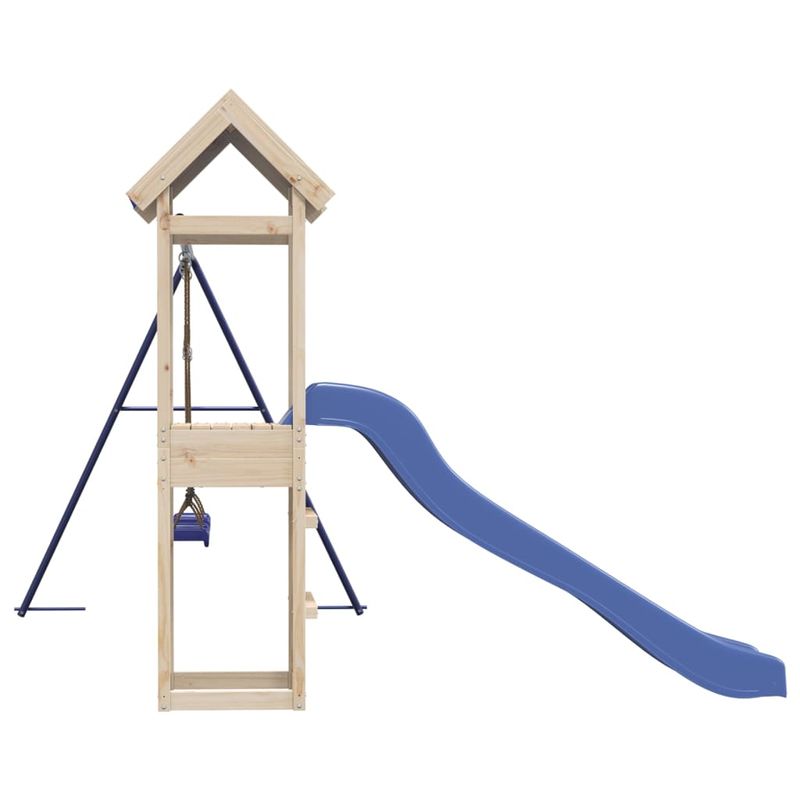 Jucarii, Copii si Bebe - Jucarii si jocuri - Jucarii de exterior - Spatii de joaca si accesorii - Set de joaca pentru exterior, lemn masiv de pin - Infinity.ro