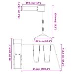 Jucarii, Copii si Bebe - Jucarii si jocuri - Jucarii de exterior - Spatii de joaca si accesorii - Set de joaca pentru exterior, lemn masiv de pin - Infinity.ro