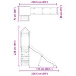 Jucarii, Copii si Bebe - Jucarii si jocuri - Jucarii de exterior - Spatii de joaca si accesorii - Set de joaca pentru exterior, lemn de pin impregnat - Infinity.ro