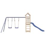 Jucarii, Copii si Bebe - Jucarii si jocuri - Jucarii de exterior - Spatii de joaca si accesorii - Set de joaca pentru exterior, lemn masiv de pin - Infinity.ro