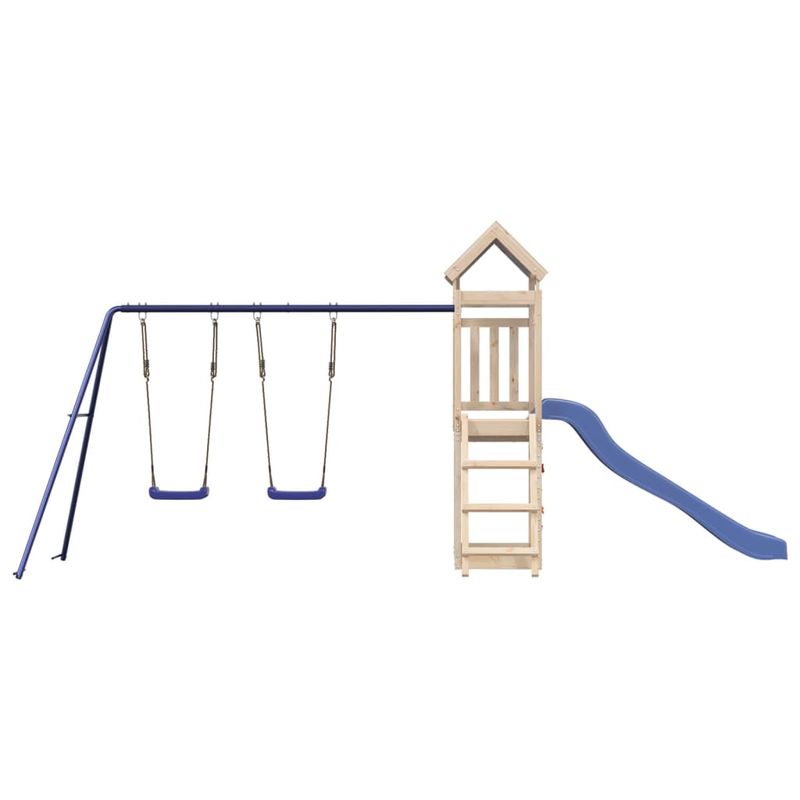 Jucarii, Copii si Bebe - Jucarii si jocuri - Jucarii de exterior - Spatii de joaca si accesorii - Set de joaca pentru exterior, lemn masiv de pin - Infinity.ro