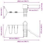 Jucarii, Copii si Bebe - Jucarii si jocuri - Jucarii de exterior - Spatii de joaca si accesorii - Set de joaca pentru exterior, lemn masiv de pin - Infinity.ro