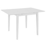 Casa si Gradina - Mobilier - Mese si birouri - Mese bucatarie si dining - Masa de bucatarie extensibila, alb, (80-120)x80x74 cm, MDF - Infinity.ro