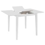 Casa si Gradina - Mobilier - Mese si birouri - Mese bucatarie si dining - Masa de bucatarie extensibila, alb, (80-120)x80x74 cm, MDF - Infinity.ro