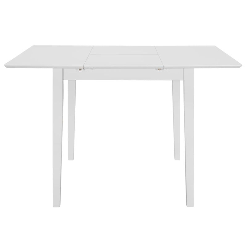 Casa si Gradina - Mobilier - Mese si birouri - Mese bucatarie si dining - Masa de bucatarie extensibila, alb, (80-120)x80x74 cm, MDF - Infinity.ro