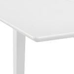 Casa si Gradina - Mobilier - Mese si birouri - Mese bucatarie si dining - Masa de bucatarie extensibila, alb, (80-120)x80x74 cm, MDF - Infinity.ro