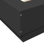 Casa si Gradina - Mobilier - Paturi si accesorii - Paturi - Cadru de pat cu lumini LED, negru, 120x200 cm, lemn prelucrat - Infinity.ro
