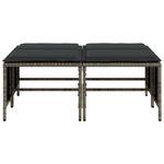 Casa si Gradina - Gradina si terasa - Mobilier exterior - Scaune si sezlonguri gradina - Scaune gradina cu perne 4 buc. gri, poliratan - Infinity.ro