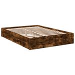 Casa si Gradina - Mobilier - Paturi si accesorii - Paturi - Cadru pat cu sertare stejar fumuriu 120x190 cm lemn prelucrat - Infinity.ro