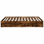 Casa si Gradina - Mobilier - Paturi si accesorii - Paturi - Cadru pat cu sertare stejar fumuriu 120x190 cm lemn prelucrat - Infinity.ro