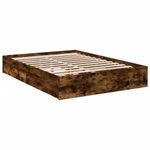 Casa si Gradina - Mobilier - Paturi si accesorii - Paturi - Cadru pat cu sertare stejar fumuriu 120x190 cm lemn prelucrat - Infinity.ro