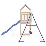 Jucarii, Copii si Bebe - Jucarii si jocuri - Jucarii de exterior - Spatii de joaca si accesorii - Set de joaca pentru exterior, lemn masiv de pin - Infinity.ro