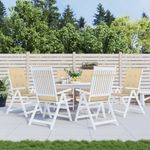 Casa si Gradina - Textile si covoare - Perne si pilote - Perne decorative - Perne scaun cu spatar inalt 6 buc. melanj bej 120x50x4cm textil - Infinity.ro