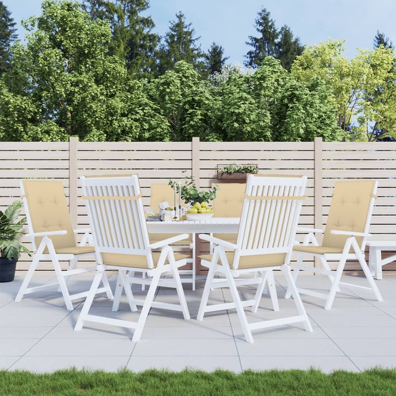 Casa si Gradina - Textile si covoare - Perne si pilote - Perne decorative - Perne scaun cu spatar inalt 6 buc. melanj bej 120x50x4cm textil - Infinity.ro