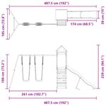 Jucarii, Copii si Bebe - Jucarii si jocuri - Jucarii de exterior - Spatii de joaca si accesorii - Set de joaca pentru exterior, lemn masiv de pin - Infinity.ro