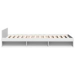 Casa si Gradina - Mobilier - Paturi si accesorii - Paturi - Cadru de pat cu sertar, alb, 90x190 cm, lemn prelucrat - Infinity.ro