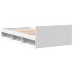 Casa si Gradina - Mobilier - Paturi si accesorii - Paturi - Cadru de pat cu sertar, alb, 90x190 cm, lemn prelucrat - Infinity.ro