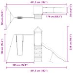 Jucarii, Copii si Bebe - Jucarii si jocuri - Jucarii de exterior - Spatii de joaca si accesorii - Set de joaca pentru exterior, lemn masiv de douglas - Infinity.ro