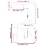 Jucarii, Copii si Bebe - Jucarii si jocuri - Jucarii de exterior - Spatii de joaca si accesorii - Set de joaca pentru exterior, lemn de pin impregnat - Infinity.ro