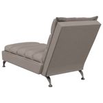 Casa si Gradina - Mobilier - Scaune si fotolii - Fotolii - Sezlong cu perne, gri taupe, material textil - Infinity.ro