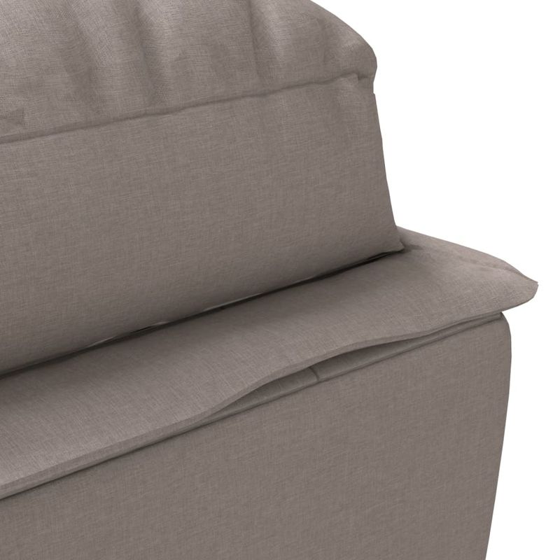 Casa si Gradina - Mobilier - Scaune si fotolii - Fotolii - Sezlong cu perne, gri taupe, material textil - Infinity.ro