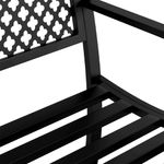 Casa si Gradina - Gradina si terasa - Mobilier exterior - Bancute de gradina - Banca de gradina, negru, 119 cm, otel - Infinity.ro