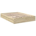 Casa si Gradina - Mobilier - Paturi si accesorii - Paturi - Cadru de pat cu sertare stejar sonoma 150x200 cm lemn prelucrat - Infinity.ro