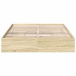 Casa si Gradina - Mobilier - Paturi si accesorii - Paturi - Cadru de pat cu sertare stejar sonoma 150x200 cm lemn prelucrat - Infinity.ro