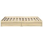 Casa si Gradina - Mobilier - Paturi si accesorii - Paturi - Cadru de pat cu sertare stejar sonoma 150x200 cm lemn prelucrat - Infinity.ro