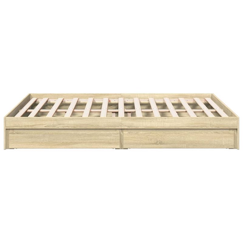 Casa si Gradina - Mobilier - Paturi si accesorii - Paturi - Cadru de pat cu sertare stejar sonoma 150x200 cm lemn prelucrat - Infinity.ro