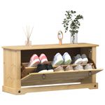 Casa si Gradina - Mobilier - Organizare si depozitare - Organizator incaltaminte - Dulap pantofi "Corona", 99x32x47 cm, lemn masiv de pin - Infinity.ro
