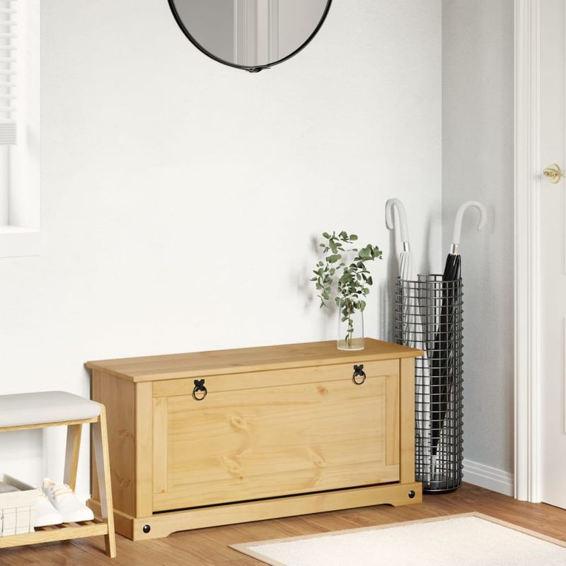 Casa si Gradina - Mobilier - Organizare si depozitare - Organizator incaltaminte - Dulap pantofi "Corona", 99x32x47 cm, lemn masiv de pin - Infinity.ro