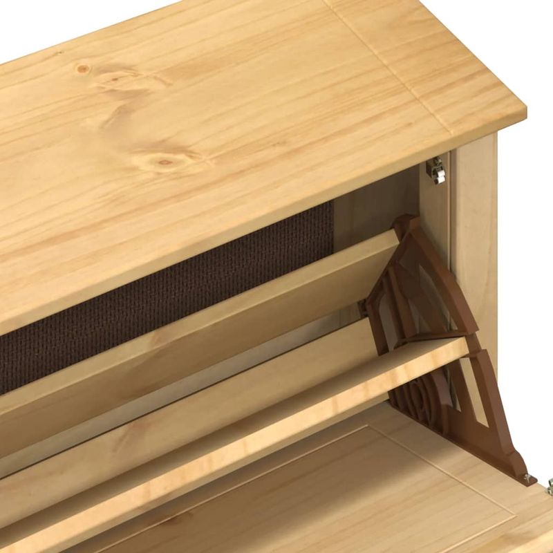 Casa si Gradina - Mobilier - Organizare si depozitare - Organizator incaltaminte - Dulap pantofi "Corona", 99x32x47 cm, lemn masiv de pin - Infinity.ro