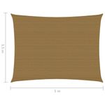 Casa si Gradina - Gradina si terasa - Umbrele si pavilioane - Umbrele - Panza parasolar, gri taupe, 3,5x5 m, HDPE, 160 g/m² - Infinity.ro