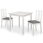 Casa si Gradina - Mobilier - Seturi de mobilier - Seturi bucatarie - Set mobilier de bucatarie, 3 piese, alb, MDF - Infinity.ro