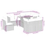 Casa si Gradina - Gradina si terasa - Mobilier exterior - Seturi mobila gradina - Set canapele de gradina, 9 piese, cu perne, gri, poliratan - Infinity.ro