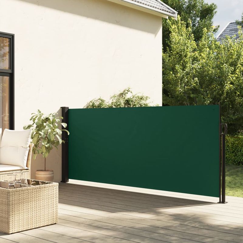 Casa si Gradina - Gradina si terasa - Umbrele si pavilioane - Umbrele - Copertina laterala retractabila, verde inchis, 120 x 600 cm - Infinity.ro